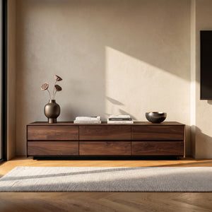 Modern Natural Wood Sideboard For Contemporary Living Room