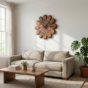 Modern Wooden Wall Clock For Timeless Interior