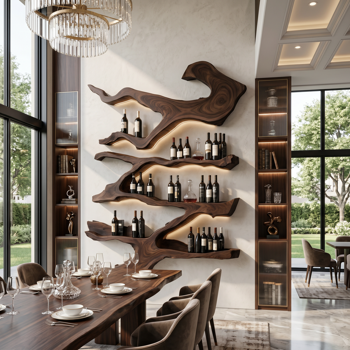 Farmhouse Wine Holder For Furniture Wine Rack Display
