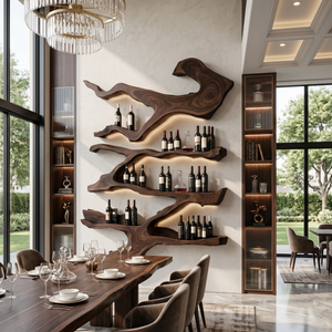Farmhouse Wine Holder For Furniture Wine Rack Display