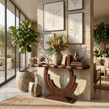 Luxury Infinity Console Table Designer Entryway