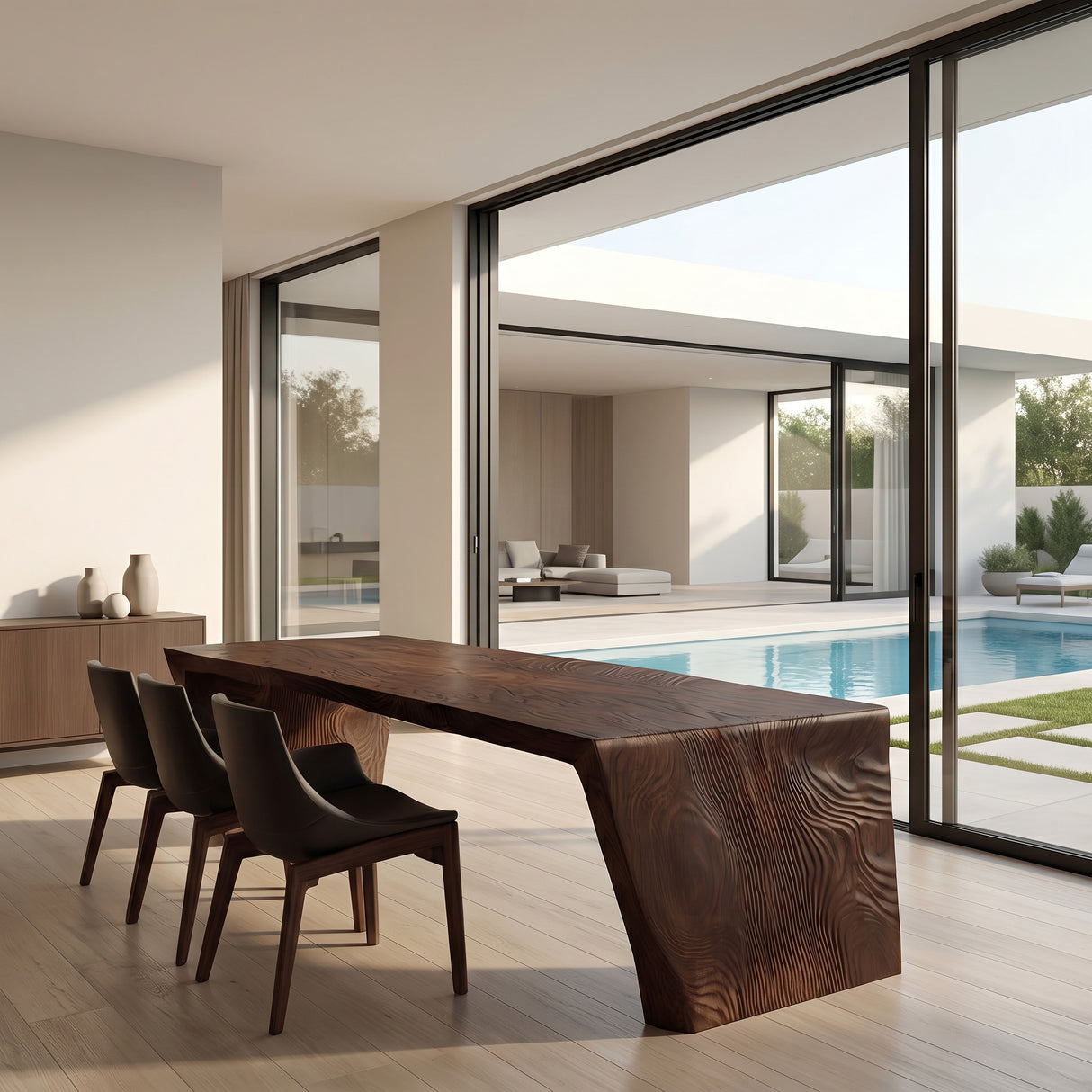 Modern Carved Dining Table For Luxury Dining Room
