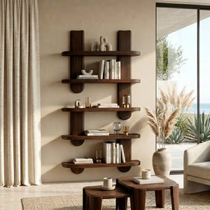 Modern Wooden Wall Mounted Bookshelf For Home Decor