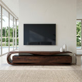 Modern Organic TV Console For Living Room Interior