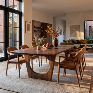 Mid Century Wooden Dining Table For Home