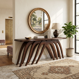Modern Flowing Console Table Luxury Living Room