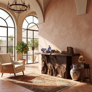Contemporary Organic Edge Console Table For Foyer Interior Area