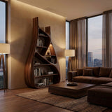 Minimalist Sculptural Bookshelf For Living Room Furniture