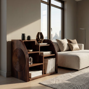Modern Wooden Magazine Rack For Home Reading Corner