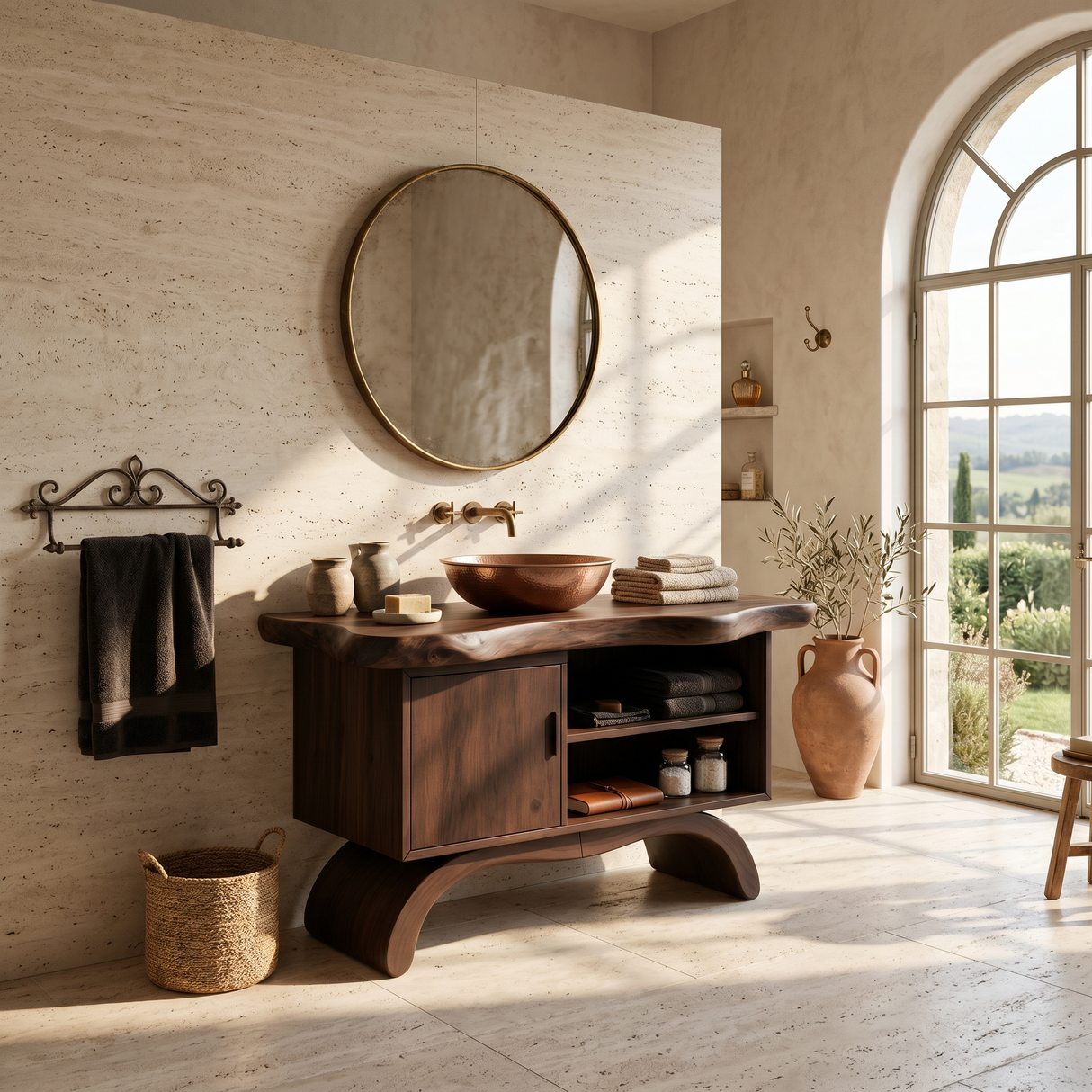 Modern Double Sink Vanity For Master Bathroom Interior