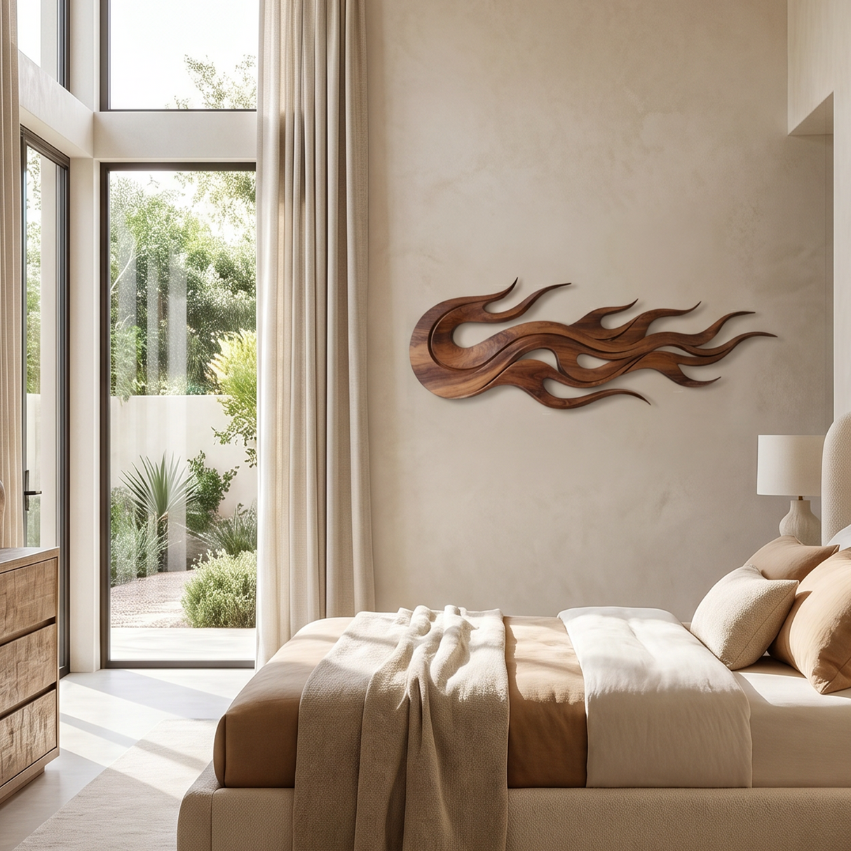 Minimalist Textured Wall Art For Hospitality Interior Space