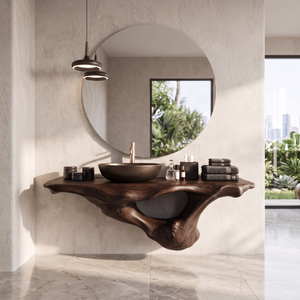 Handcrafted Live Edge Bathroom Vanity Premium Furniture