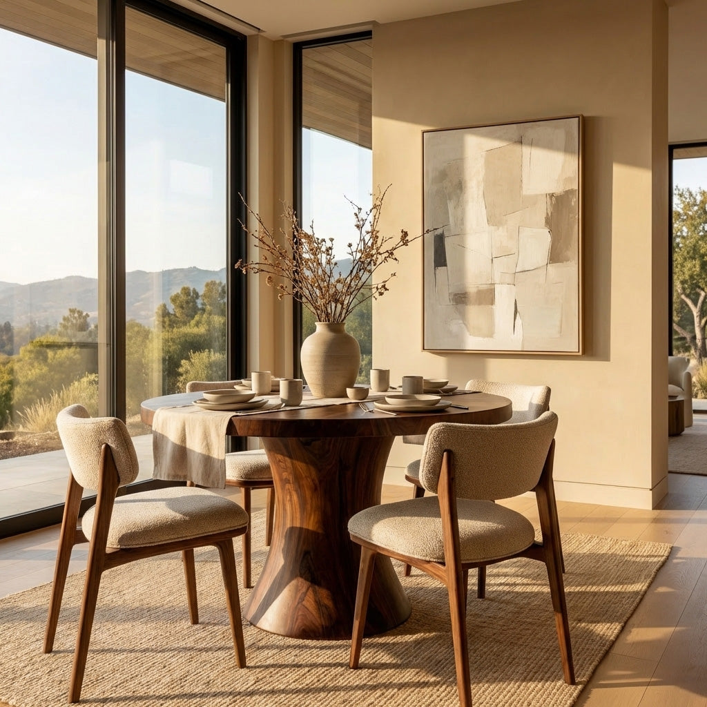 Artistic Pedestal Dining Table For Dining Furniture