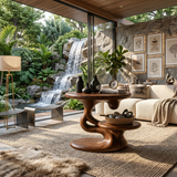 Contemporary Floating Side Table Mountain Retreat
