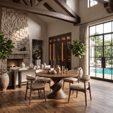 Modern Round Dining Table For Open Concept Dining Room