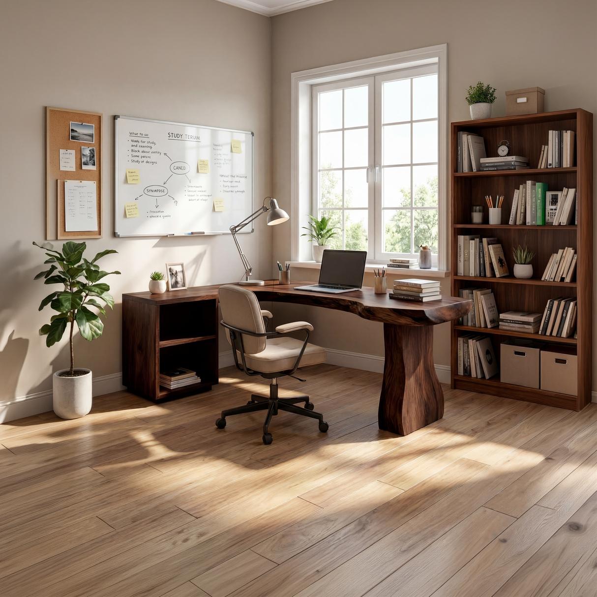 Minimalist Corner Desk For Calm Small Space Living