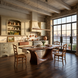 Scandinavian Freeform Dining Table For Family Dining Room