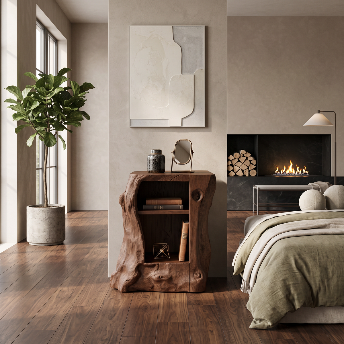 Handcrafted Side Cabinet For Bedroom Decor Ideas