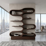 Organic Sculptural Bookcase For Designer Living Room