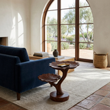 Handmade Sculptural Wooden Side Table For Cozy Space