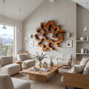 Rustic Organic Ring Wall Art For Dining Room