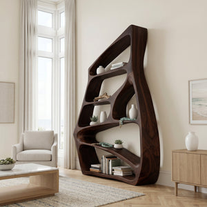 Modern Freeform Bookshelf For Living Room