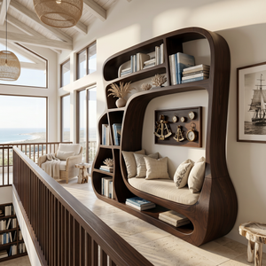 Minimalist Storage Bookcase For Modern Bedroom Interior