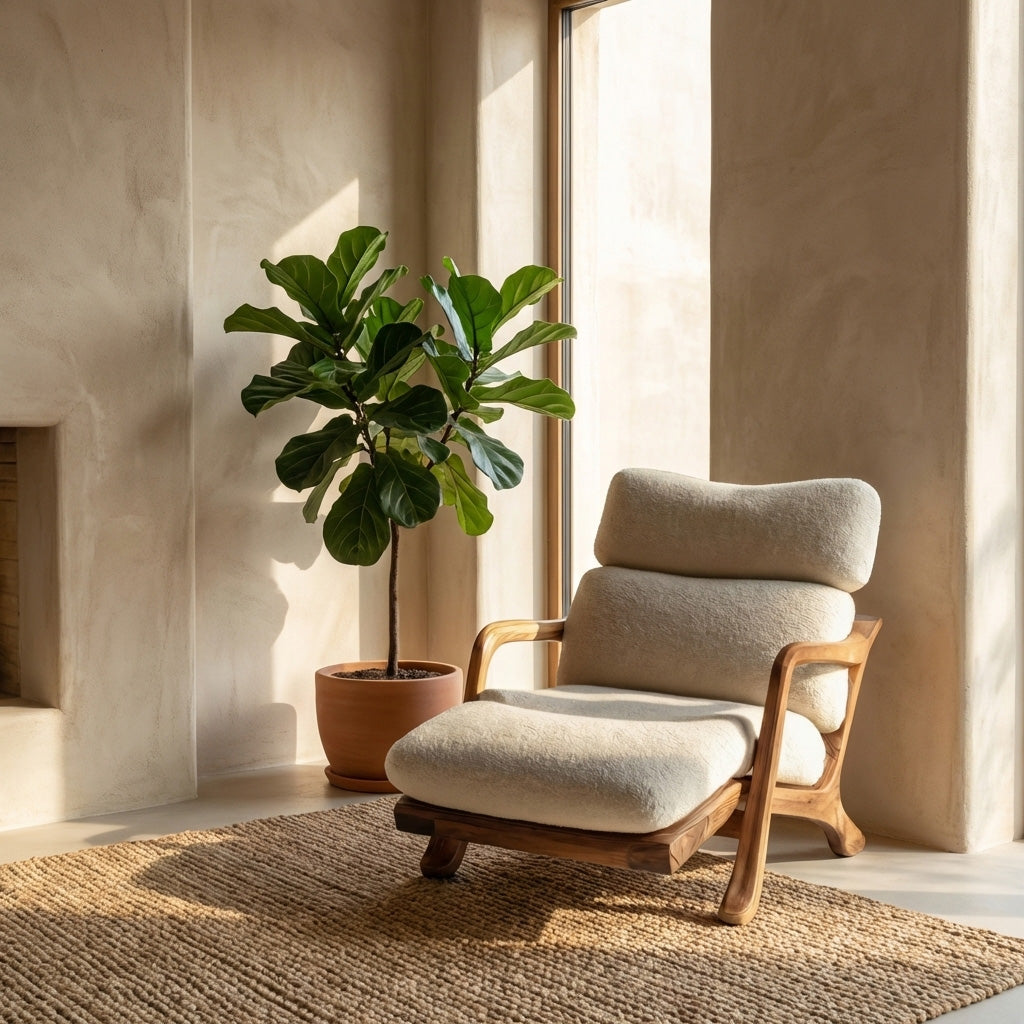 Mid Century Lounge Chair Unique Design For Living Room