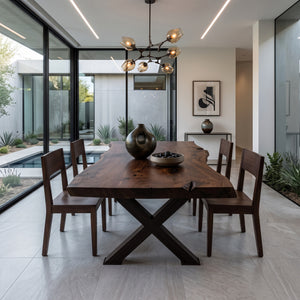 Modern Live Edge Dining Table For Kitchen Or Dining