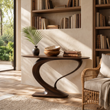 Contemporary Curved Console Table Modern Residence
