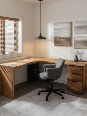 Modern L Shaped Corner Desk For Home Office Furniture