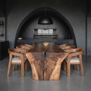 Wabi Sabi Handcrafted Dining Table For Dining Room