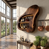 Contemporary Glass Holder Wine Rack Shelf For Dining Room