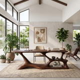 Modern Loop Base Writing Desk Bedroom Office