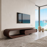 Organic Curved TV Cabinet For Modern Home