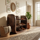 Japandi Vertical Shoe Storage Rack For Entryway Nook Placement