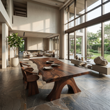 Modern Organic Edge Dining Table For Open Living Space