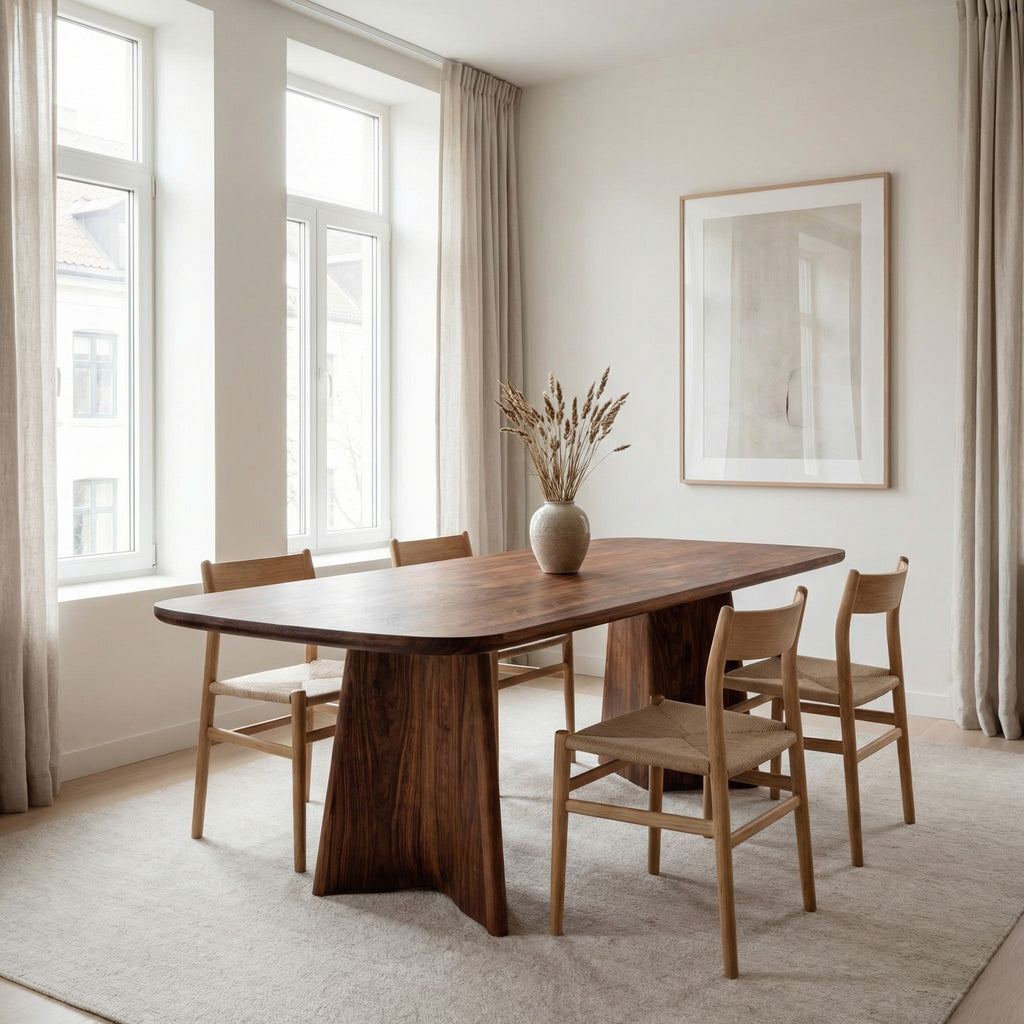 Modern Sculptural Dining Table For Dining Room