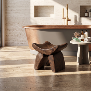 Handcrafted Shower Bench For Spa-Style Bathroom Decor