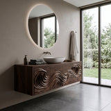 Luxury Bathroom Cabinet With Carved Front For Modern Bathroom