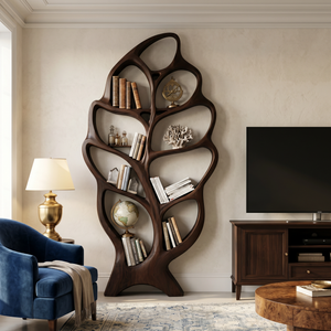 Modern Architectural Bookcase For Contemporary Living Room