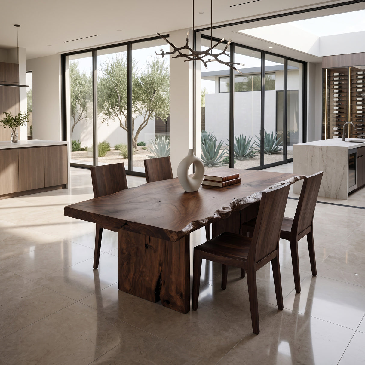 Organic Handcrafted Dining Table For Home Or Kitchen Room