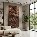 Organic Sculptural Wave Wooden Wall Art For Wall Decor