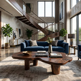 Handcrafted Wooden Live Edge Low Table For Living Room Home Decor