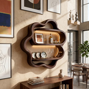 Minimalist Display Wine Rack Shelf For Kitchen Dining