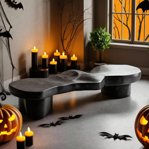 Modern Halloween Sculptural Bench For Living Room Or Entryway