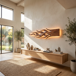 Mid Century Sculptural Wall Decor For Gallery Wall Space