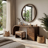 Industrial Vanity Table Home Office Makeup Area Dressing Space