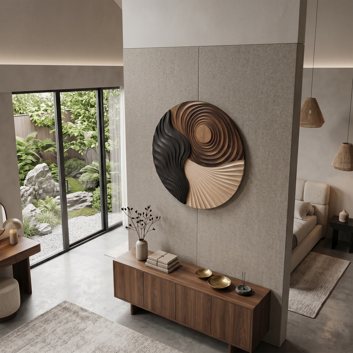 Contemporary Silhouette Wall Art For Guest Suite Interior