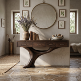 Farmhouse Solid Wood Dressing Table For Bedroom Decor And Storage